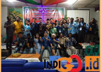 GMKI Cabang Tarutung bersama Warga Binaan Rutan kelas IIB Tarutung saat rayakan natal bersama dan berbagi kasih, Senin (11/12).