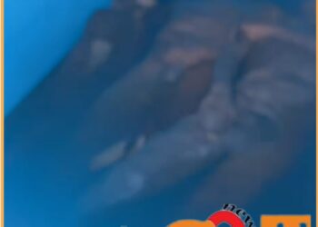 Mayat yang ditemukan di lantai 9 UNPRI Medan, Selasa (12/12).