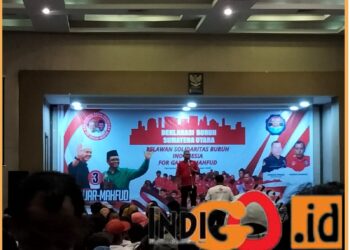 SBi Sumut saat deklarasi dukung Ganjar - Mahfud, Sabtu (23/12).