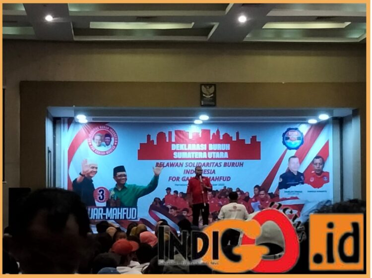 SBi Sumut saat deklarasi dukung Ganjar - Mahfud, Sabtu (23/12).