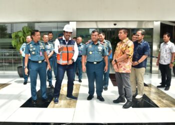 Danpushidrosal, Laksamana Madya TNI Budi Purwanto saat Courtesy Call (CC) ke Kantor Pusat PT Pelabuhan Indonesia atau Pelindo (Persero), Kamis (11/1).