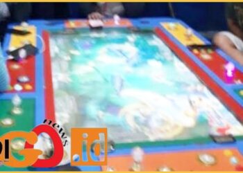 Meja judi gelper tembak ikan milik Alung yanh diduga dipelihara Polres Serdang Bedagai, Rabu (24/1).