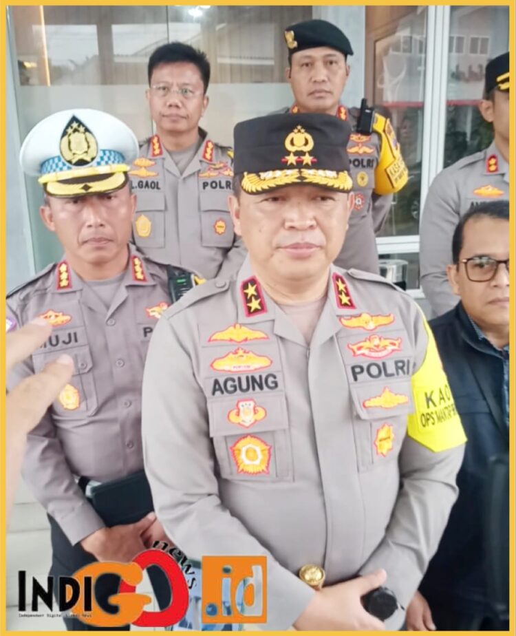 Kapolda Sumut, Irjen. Pol. Agung saat konferensi pers, Jumat (26/1).