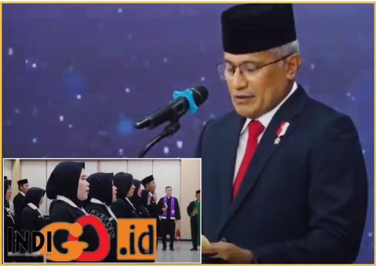 Kepala BNN RI saat melantik PNS, Senin (5/2).