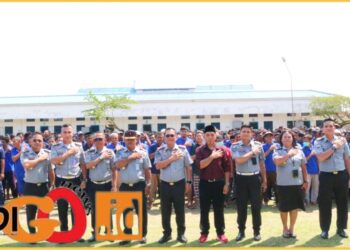 Lapas Kelas IIB Pematangsiantar saat persiapan Pemilu, Senin (12/2).