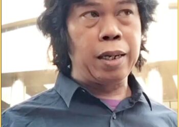 Muliansyah, Ketua LSM RCW saat konferensi Pers, Jumat (16/2).