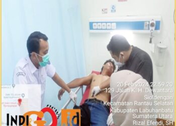 Samuel Tampubolon, jurnalis yang dianiaya harus di rawat intesif di RS, Selasa (20/2).