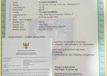 Izin Cafe Nusi Amor beralamat di Desa Nusa Agung, Kecamatan Belitang lll, Kabupaten OKU Timur - Sumatera Selatan, Rabu (21/2).