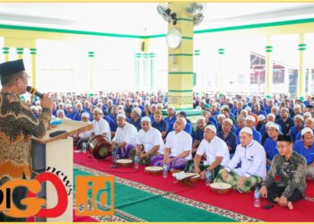 Kepala Lapas Pematangsiantar, M. Pithra Jaya Saragih saat hadiri peringatan Isra Miraj