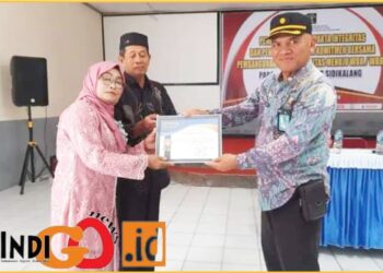 Kepala Rutan Kelas IIB Sidikalang, Bahtiar Sembiring SH saat menghadiri syukuran purna bakti, Jumat (8/3).