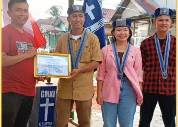 GMKI Cabang Pematangsiantar - Simalungun saat meresmikan Rumah Belajar, Senin (24/2).