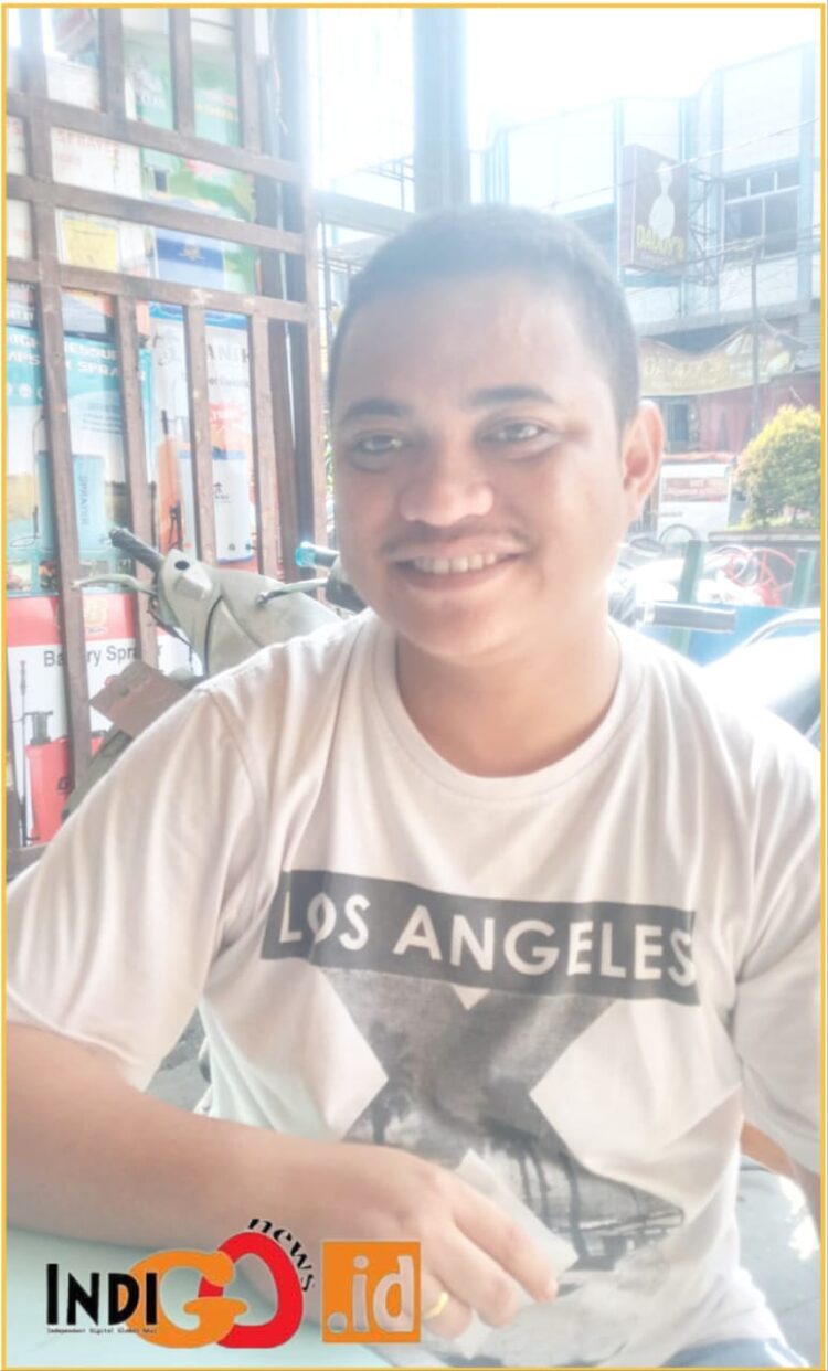 Jhovi Lumbantobing SH saat diwawancara reporter Indigonews, Jumat (15/3).