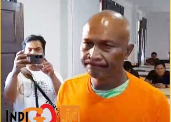 ESG, sang Ketua Ormas yang ditetapkan tersangka, Kamis (14/3).