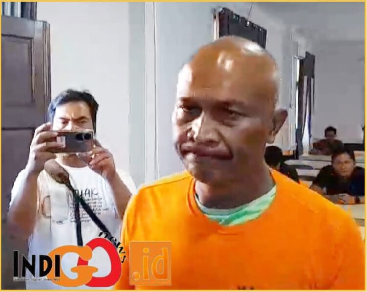 ESG, sang Ketua Ormas yang ditetapkan tersangka, Kamis (14/3).