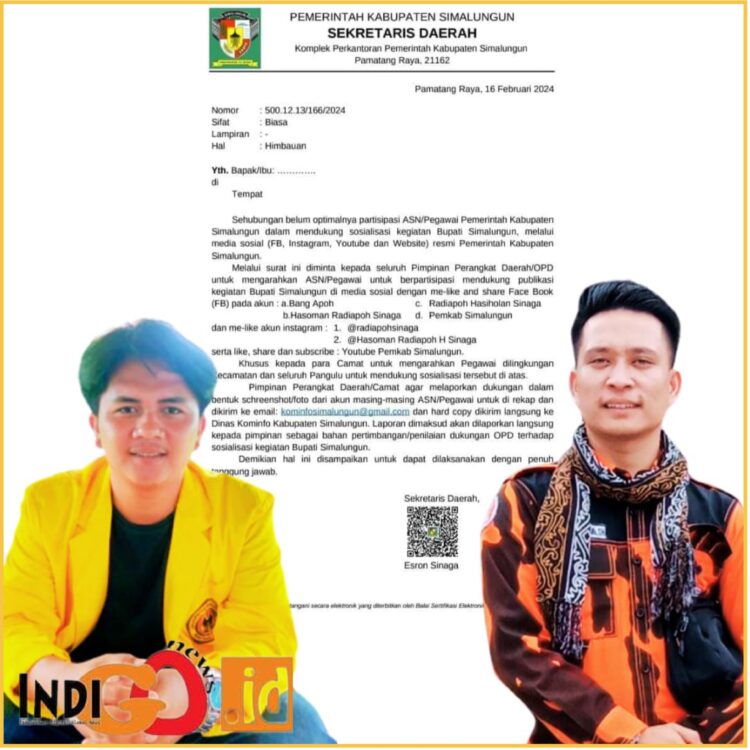 Swandi Sihombing selaku Ketua SAPMA PP Simalungun dan Andry Napitupulu selaku Koordinator KMPD memberi tanggapan penilaian