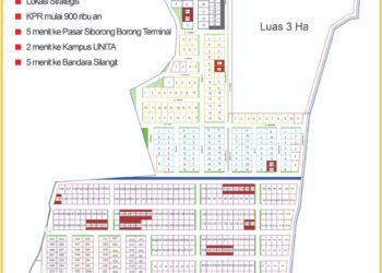 Master plank blok bangunan perumahan, Sabtu (11/5).