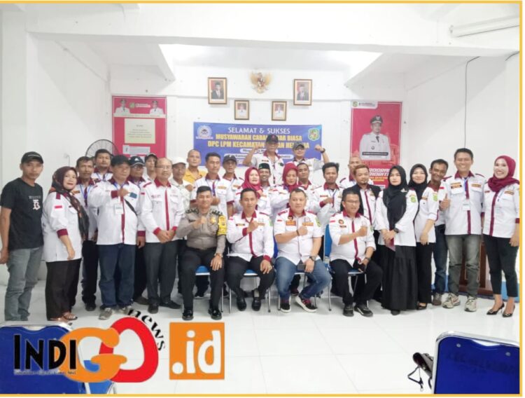 LPM Medan Helvetia saat Musyawarah Cabang Luar Biasa, Minggu (26/5).