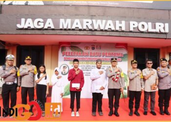 Kapolda Sumut, Irjen. Pol. Agung saat kunker di Polrestabes Medan, Selasa (28/5).