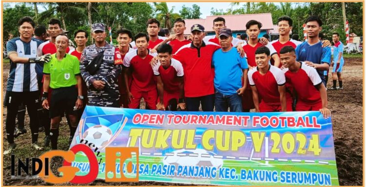Final turnamen sepak bola Tukul Cup V 2024, Sabtu (1/6).