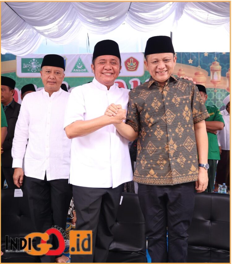 kehadiran Gubernur Sumsel Periode 2018 - 2023, H. Herman Deru SH, MM bersama Bupati OKU Timur, Ir. H. Lanosin MT