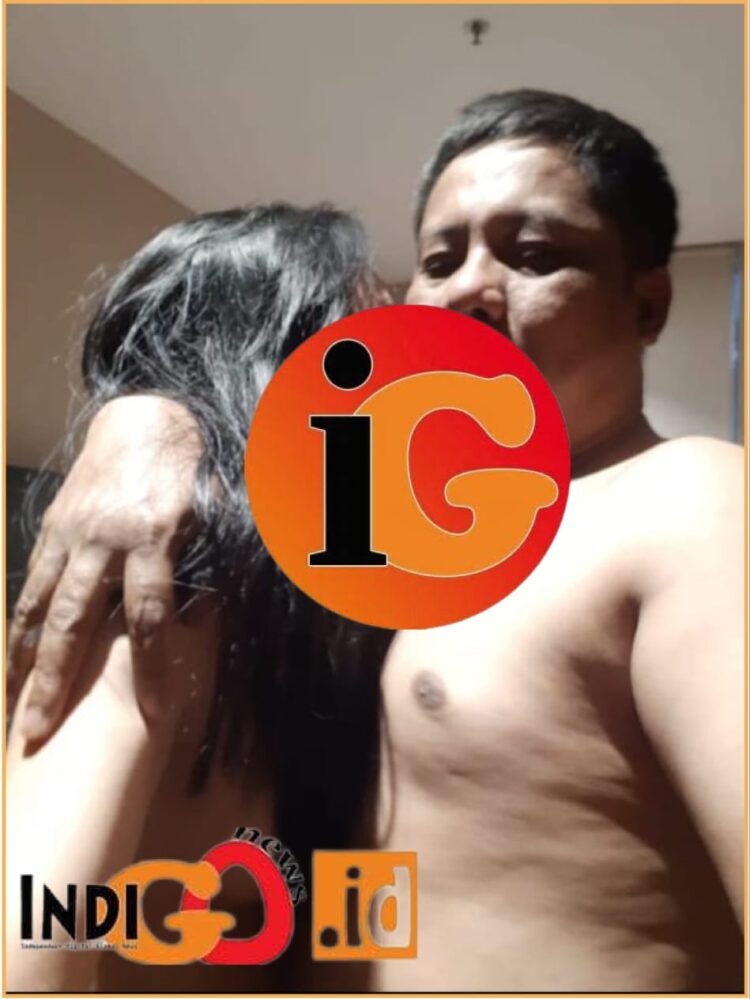 Photo pelukan tanpa busana oleh wajah diduga sangat mirip dengan Sekda bersama seorang wanita cantik, Sabtu (15/6).