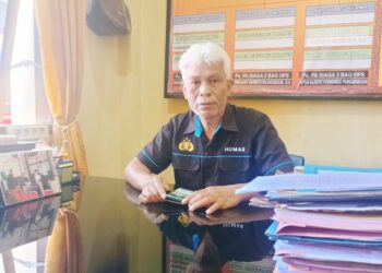 Kasi Humas Polres Taput, AIPTU. W Baringbing saat diwawancarai reporter Indigonews, Rabu (19/6).