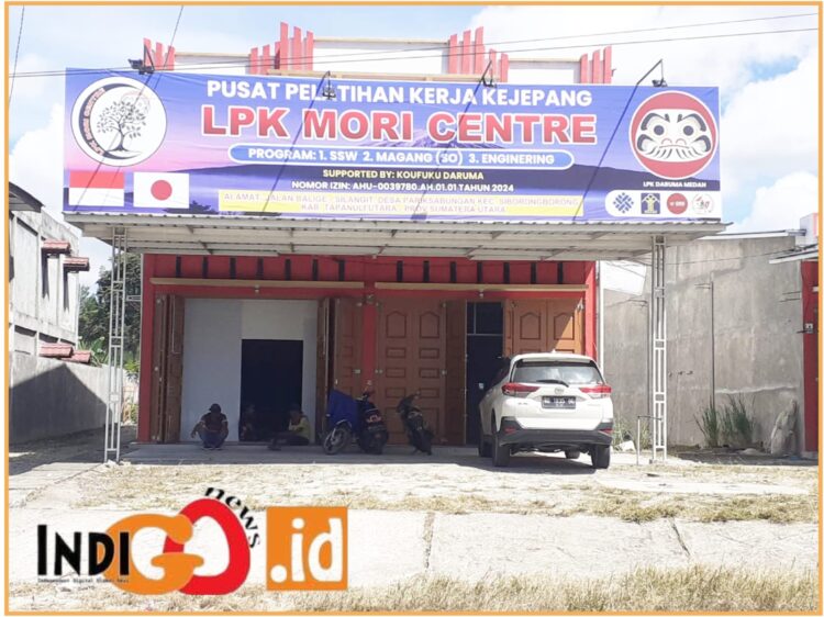 Kantor LPK Mori Center di Siborongborong, Rabu (19/6).