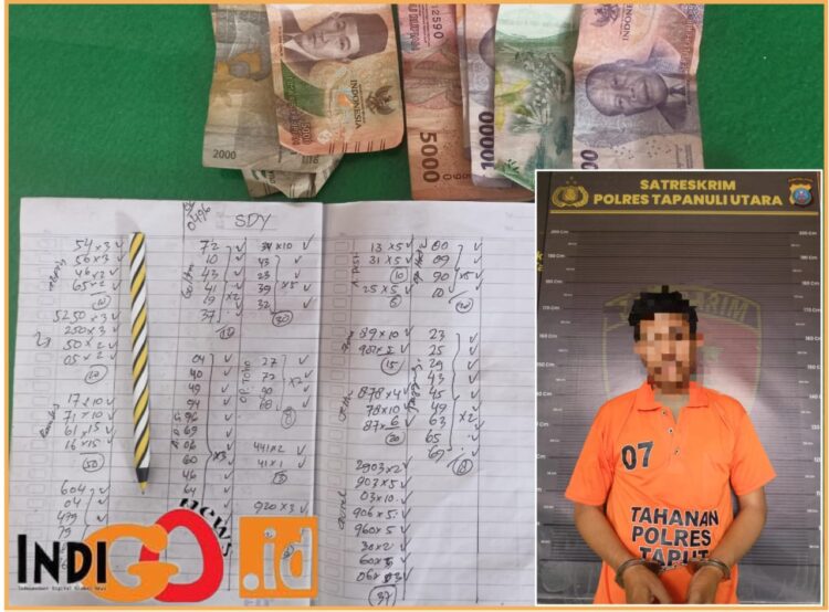 Jurtul, RO dan barang bukti saat diamankan di Mapolres Taput, Kamis (20/6).