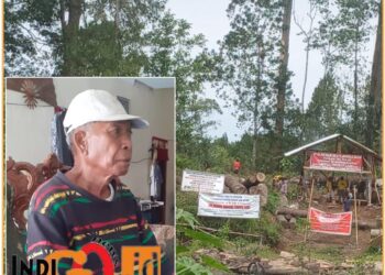 Gamal Nababan dan lahan yang diserobot, Sabtu (22/6).