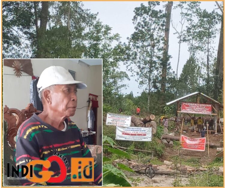 Gamal Nababan dan lahan yang diserobot, Sabtu (22/6).