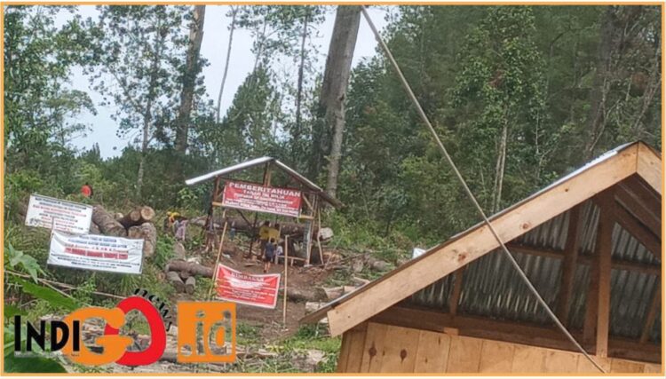 Lahan milik Anthon Sihombing yang sudah SHM tetapi diserobot kelompok keluarga Op. Banggar, Jumat (28/6).