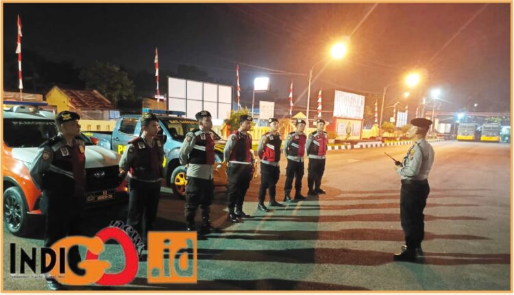 Personil Poresta Deliserdang saat apel persiapan patroli, Kamis (4/7).