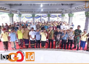 Bupati OKU Timur, Enos saat hadiri perayaan HUT Komisariat Peradah Semendawai Timur, Jumat (5/7).