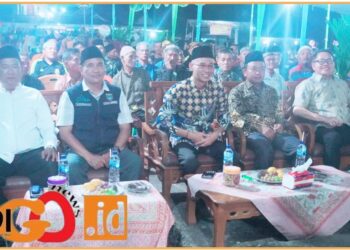Wabup OKU Timur, Mas Yudha saat hadiri HUT Margotani ke- 50, Selasa (9/7).