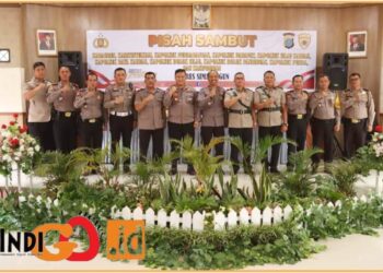 Kapolres Simalungun, AKBP. Choky Sentosa Meliala saat pimpin sertijab, Jumat (12/7).