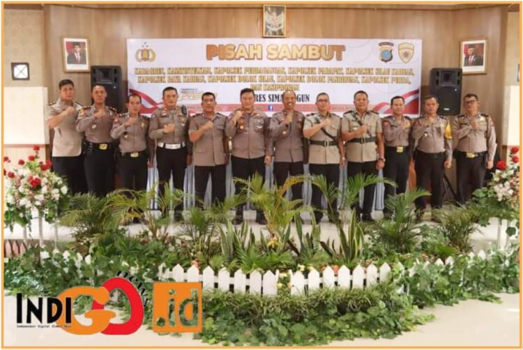 Kapolres Simalungun, AKBP. Choky Sentosa Meliala saat pimpin sertijab, Jumat (12/7).