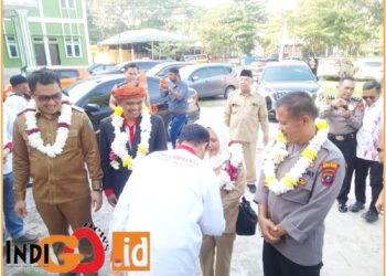 Pj. Bupati Batu Bara, H. Heri Wahyudi Marpaung SSTP, MAP saat menghadiri pelantika GABPEKNAS di Lima Puluh, Selasa (15/7).