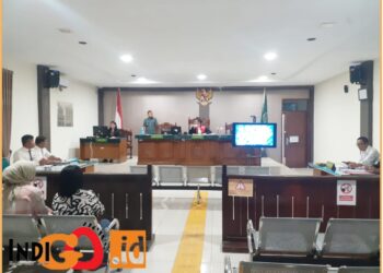 Sidang praperadilan penerapan tersangka ES yang tidak berdasarkan hukum, Jumat (19/7).