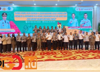 Dirlantas Polda Sumut, Kombes. Pol. Muji Ediyanto kepada sejumlah wartawan, usai acara Rakor Forum LLAJ Provinsi dan Kabupaten/ Kota dalam Rangka Anev Penataan dan Penertiban LLAJ untuk Mendukung PON XXI Tahun 2024 Aceh - Sumut Wilayah Sumatera Utara, di Aula Raja Inal Siregar, Kantor Gubernur Sumut, Selasa (30/7/2024).