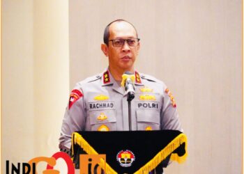 Kapolda Sumsel, Irjen. Pol. A. Rachmad Wibowo SIK saat membuka kegiatan peningkatan kemampuan anggota Polri Bidang Kehumasan, Rabu (31/7).