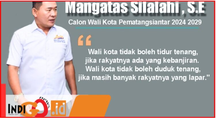 Calon Walikota Nomor Urut 2, Mangatas Silalahi, Senin (7/10).