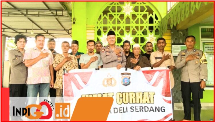 Polresta Deliserdang saat jumat curhat, Jumat (11/10).