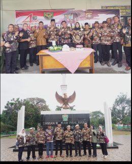 Peringati HUT Ke-46 FKPPI 0604 Muara Enim Potong Tumpeng & Tabur Bunga di TMP Ksatria Pertiwi