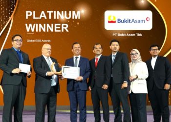 Bukit Asam (PTBA) Bawa Pulang Empat Penghargaan dari Global ESG Awards