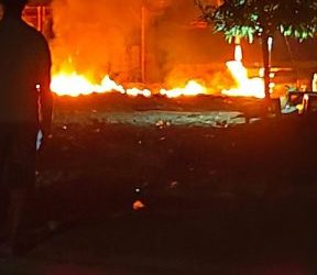 Lagi, Diduga Gudang BBM Ilegal Meledak di Wilayah Muara Enim