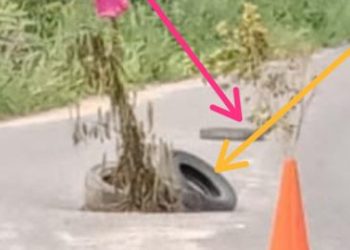 Bahayakan Warga, Awas Hati-Hati Terdapat Jalan Kabupaten Alami Rusak Berat Dan Berlobang