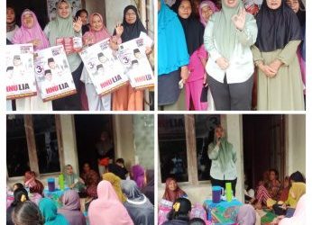 Calon Wakil Bupati Muara Enim 2024-2029, Lia Anggraini Disambut Antusias & Hangat oleh Warga Desa Manunggal Jaya dan Desa Aur Duri