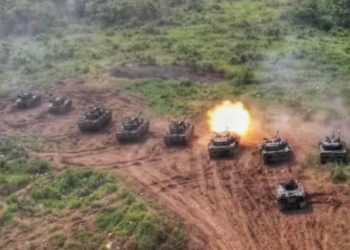Hasil Karya Anak Bangsa, Tank Harimau Alutsista Baru Milik Yonkav 5/DPC “Unjuk Gigi” Di Event Latbakjat Ranpur Terintegerasi