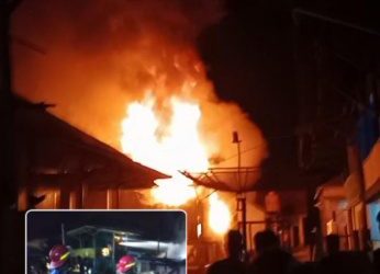 1 Rumah di Karang Raja Muara Enim Ludes Terbakar 2 Rumah Terkena Imbas