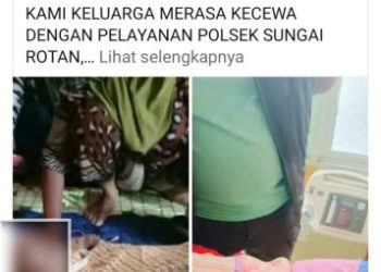 Keluarga Korban Warga Penandingan Sungai Rotan Layangkan Surat Terbuka di Fecebook Atas Kematian Mecika Sari
